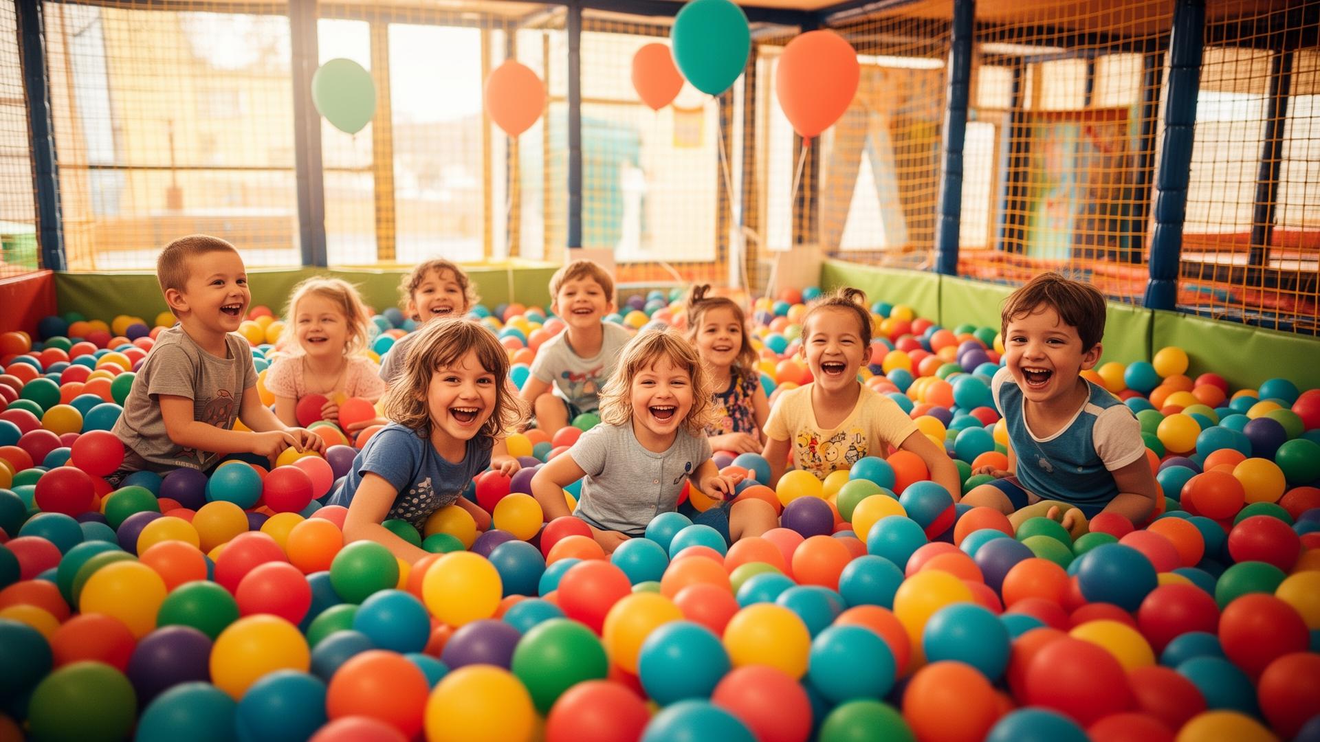 Teens and family celebrating a birthday with confetti and balloons